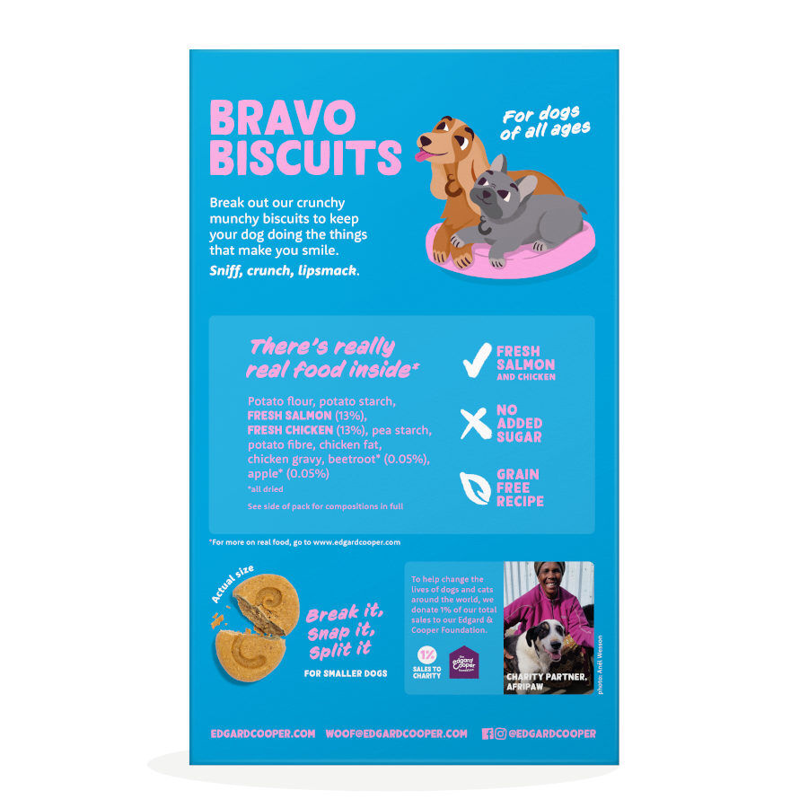 400 g Edgard y Cooper Biscoitos de Salm&atilde;o e Frango para c&atilde;es , , large Imagem n&uacute;mero 6